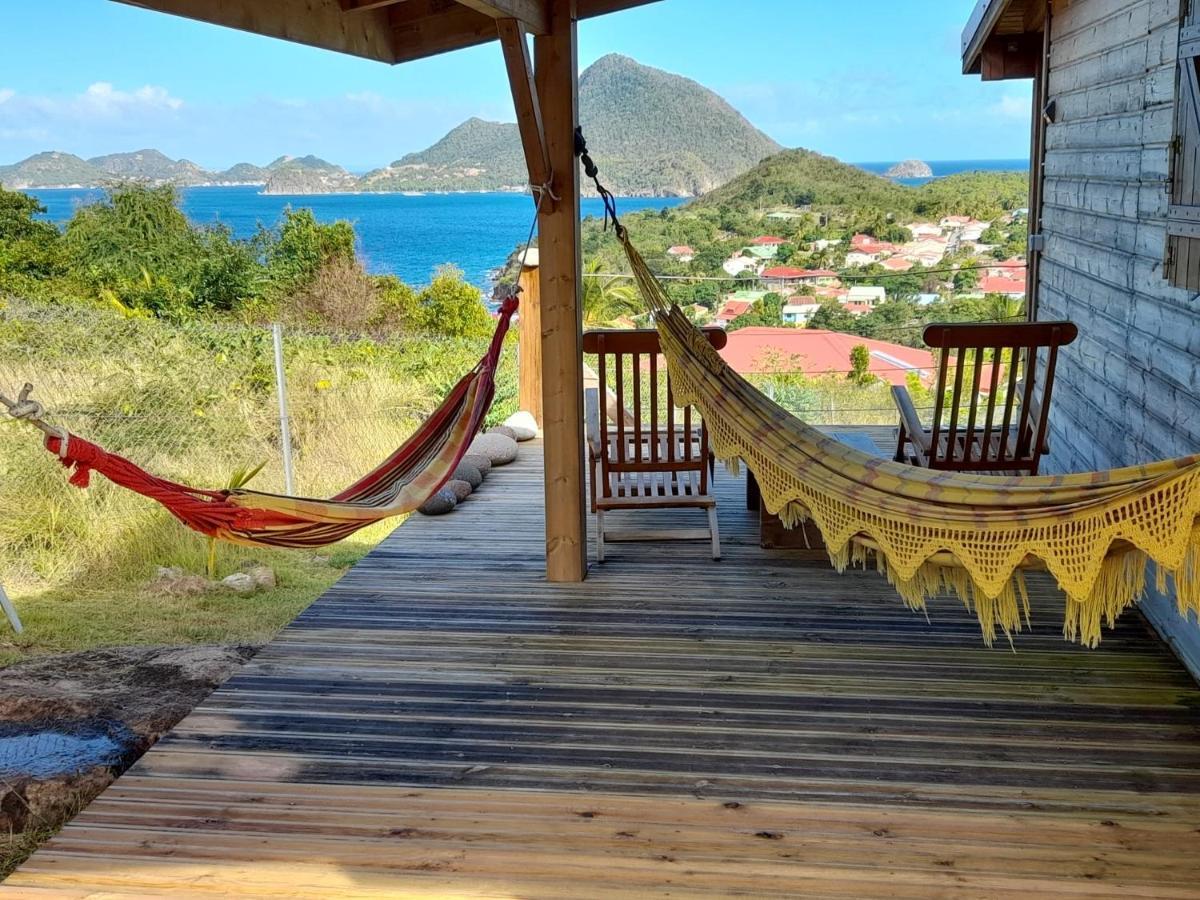 Ti Kaz Anoli Cottage En Bois Avec Vue Sur La Baie Terre-de-Bas Екстер'єр фото